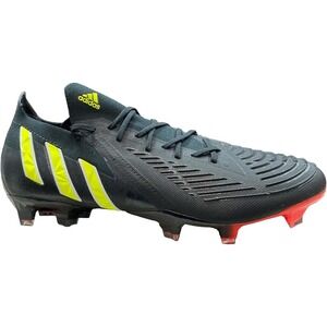 Adidas Womens Predator Edge.1 L FG Soccer Cleat GW1023 Black Solar Yellow Sz 7.5